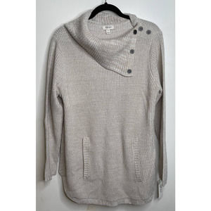Style & Co. Women's Plus Size 1X Button Trim Pullover Sweater